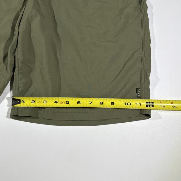 HOWLER BROS Ripstop Olive Green Nylon Shorts Pockets Men Size 36 - Picture 6 of 9